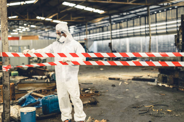 Professional Biohazard technician working in Venice, IL